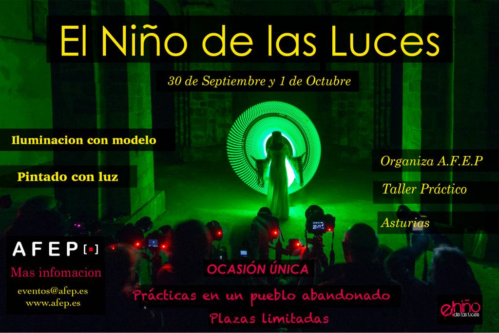 Taller Práctico Con El Niño De La Luces 30 Sep y 1 oct. 2